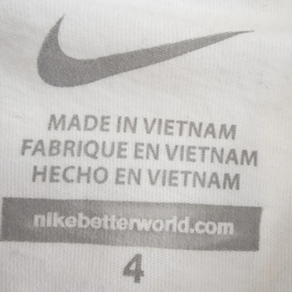Nike White T-Shirt with Pink Leopard Swoosh